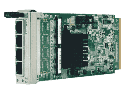 Cartes ethernet pour PC industriel CompactPCI, 4-port GbE AMC with SFP conn.