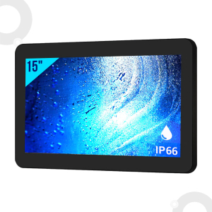 Panel PC TFT 15,6" capacitif HD 16:9 avec un processeur Intel N97, 8GB DDR5 et comprenant 1 port PCIe