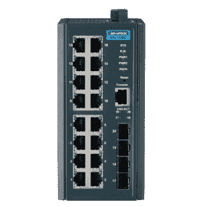 EKI-7720E-4FI-AU Switch ethernet 16 ports 10/100Mbps + 4 SFP, Administrable -40~75℃