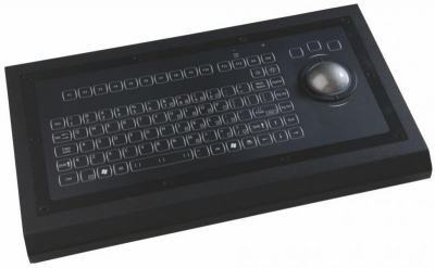 Clavier marine IEC-60945 avec trackball  sur table 92 touches IP67 QWERTY