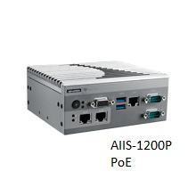 AIIS-1200P-16A1E PC industriel pour application de vision, Intel® N3710 Braswell SoC, 2 canaux Camera Interface pour GigE PoE
