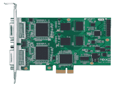 Carte industrielle d'acquisition vidéo, 2ch HDMI/DVI/VGA/YPbPr/Composite/S-video PCIe SW