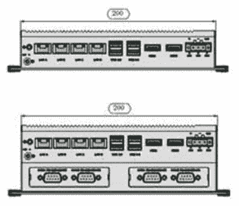 UNO-2484G-6732AE PC industriel fanless à processeur i7-6600U, 8G RAM,4xLAN,4xCOM,4xmPCIe