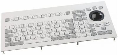 Clavier industriel durci encastrable 106 touches Trackball de 50mm IP65 USB US: QWERTY