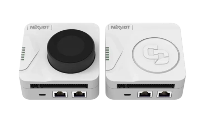 Passerelle IoT avec 8 x AI, RS-485, 2 x LAN, Modbus, OPC-UA, MQTT, API REST, Cloud et écran OLED tactile