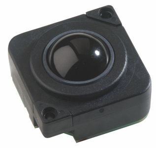 Trackball en bakélite 25mm de diamètre couleur noire Etanchéité: IP65