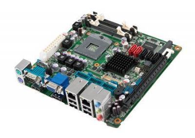 Carte mère Mini-ITX semi-industrielle, HM65 MINI-ITX, VGA/HDMI/LVDS/DP, 4 COM, 2GbE