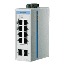 Switch Rail DIN automatisme 8 ports Gigabit + 2 1000Mbps -40°C +75°C