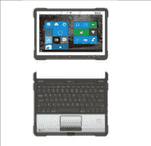 Tablette durcie 11.6", 128Go SSD et 8Go RAM avec Windows 10