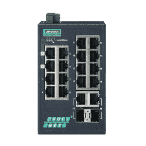 EKI-5626C-PN-AE Switch Rail DIN industriel PROFINET ProView 16 ports FE + 2 1000Mbps