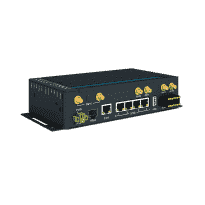 Routeur 5G NR industriel très haut débit, passerelle Edge GbE x4 PoE PSE+ SFP x2 SIM WiFi et BT