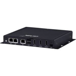 NISE 53-E02 PC Fanless compact avec Atom® x6211E, 3 x HDMI, 3 x LAN, 4 x USB, 2 x COM, 1 mini PCIe - 12/24V