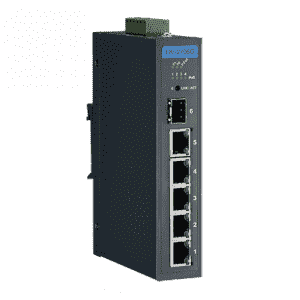 EKI-2706G-1GFPI-BE Switch ethernet Rail Din 5 ports 10/100/1000Mbps (4 PoE) + 1 SFP  non administrable -40 ~ 75 °C