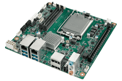 AIMB-279QF-LDB1 Carte mère industrielle Mini-ITX avec processeur Intel Core 13ème génération, double LAN et support quad-display