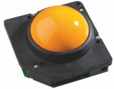 Trackball 75mm en bakélite couleur noire Etanchéité: IP40