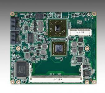 SOM-4466L-M0A1E Carte industrielle ETX/XTX pour informatique embarquée, AMD T16R & A55E SOM ETX module (LVDS)