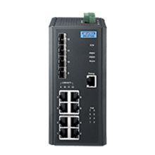 EKI-2712G-4FPI-AE Switch PoE Ethernet Gigabit 8 ports + 4 SFP non managé