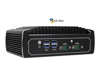 PC Fanless i5 avec i5-10210U, 2 x LAN, max 32GB DDR4 compatible Windows 11, Windows 10 IoT