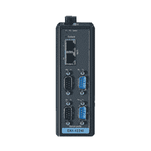 EKI-1224I-BE Passerelle industrielle série ethernet, 4-port passerelle modbus + Température étendue.