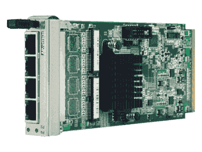 Cartes ethernet pour PC industriel CompactPCI, 4-port GbE AMC with RJ-45 conn.