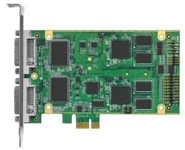 DVP-7621HE Carte de capture vidéo Full HD H.264 et MPEG4 2 canaux sur PCIe avec SDK