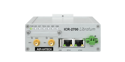Routeur 4G/LTE industriel, 2 x LAN, 2x SIM, USB 2.0, boitier en métal, sans accessoires