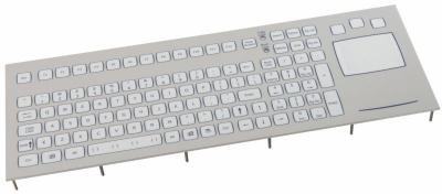 KSTP105F1USB Clavier industriel durci à encastrer 105 touches Pavé tactile (touchpad) IP67 USB US: QWERTY