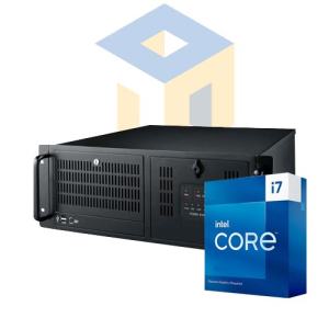 PC industriel RACK 4U, Intel Core i7 12700, 16GB RAM, 512 GB NVMe, DP/HDMI/VGA, USB 3.2, 500W