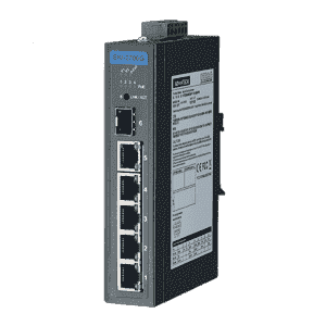 EKI-2706G-1GFPI-BE Switch ethernet Rail Din 5 ports 10/100/1000Mbps (4 PoE) + 1 SFP  non administrable -40 ~ 75 °C