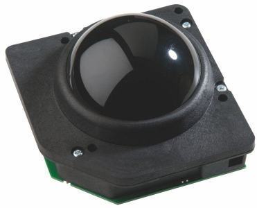 GK75-1602 Trackball 75mm En bakélite couleur jaune Etanchéité IP40