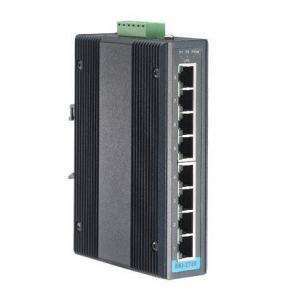 EKI-2728-BE Switch Rail DIN industriel 8 ports Ethernet Gigabit en boîtier métallique et alimentation redondante