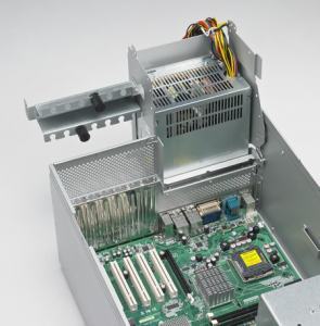 IPC-7130-00B Châssis de bureau/mural pour carte mère ATX/MicroATX avec deux baies 3,5" remplaçables à chaud