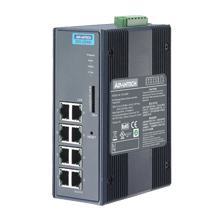 Switch Rail DIN industriel 8 ports 10/100Mbps managé -40°C +75°C