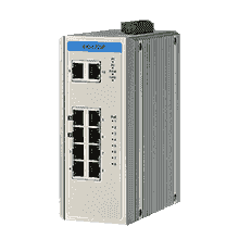 EKI-5729P-AE Switch Rail DIN automatisme 8 ports Gigabit POE + 2 1000Mbps -40°C +75°C