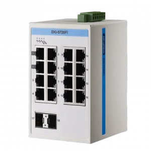 Switch Rail DIN ProView automatisme 16 ports Gb + 2 1000Mbps -40°C 75°C