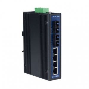 EKI-2526S-AE Switch Rail DIN industriel 4 ports + 2 ports fibre Single Mode non managé