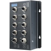 Switch industriel ferroviaire managé 8 ports PoE M12