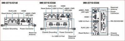 UNO-2271G-E21AE Mini PC industriel fanless à processeur E3815 1.46GHz, 4G RAM, 32G, 2xEthernet, 2xCOM, HDMI