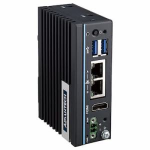 PC Fanless compact avec Intel x6413E, 4GB RAM,  2 x GbE, 2 x USB, 1 x HDMI certifié  IEC 61010 Rail Din