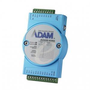 ADAM-6060-CE Module ADAM 6060 - Entrée/Sortie sur Ethernet Modbus TCP, 6 Relay Output/6 DI Module
