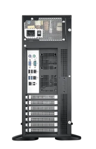 HPC-7000-50ZB Chassis format Tour avec alimentation 500W SPS, 2 ventilateurs 12cm en façade avant et baies en façade