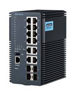 EKI-9316-C0ID42E Switch Rail DIN industriel 16 ports