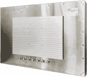 UW-EN-SERIES Panel PC Haute luminosité tactile résistif ultra plat en coffret INOX IP65 sur les 6 faces, processeur QuadCore Intel J1900