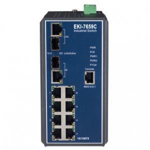 EKI-7659C-AE Switch Rail DIN industriel 8 ports + 2 x 1Gb Managé redondant