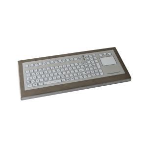 Clavier inox en boitier composé de 105 touches à courses courtes avec pavé tactile IP65 - USB