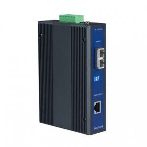 EKI-2741LXI-AE Switch industriel, GE to SM Fiber Media converter(Température étendue.)