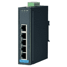 EKI-2525-BE Switch rail DIN industriel 5 ports Ethernet 10/100 Mbps en boîtier métallique et alimentation redondante