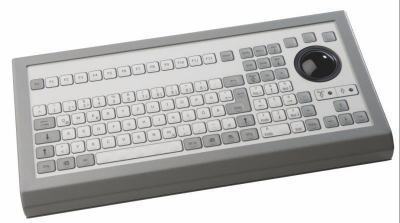 KBMT106S1PS2 Clavier trackball 38mm à poser sur table 106 touches IP65 PS/2 US: QWERTY