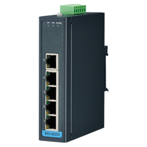 EKI-2525I-LA-AE Switch Ethernet industriel non managé compact avec 5 ports Ethernet 100Mbps et alimentation basse tension