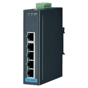 EKI-2525I-LA-AE Switch Ethernet industriel non managé compact avec 5 ports Ethernet 100Mbps et alimentation basse tension